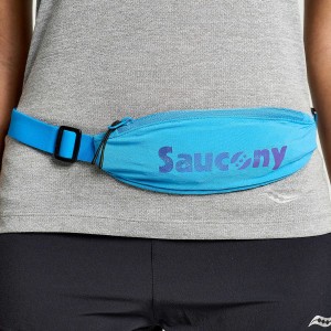 Bolsas De Cintura Saucony Outpace Run Belt Masculino Azuis | Portugal S56890-S94