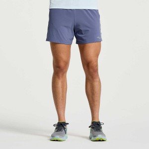 Calção Saucony Outpace 5" Masculino Azuis | Portugal S81296-A27