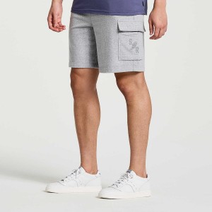 Calção Saucony Rested Sweat Masculino Luz Cinzentas | Portugal S85294-B54