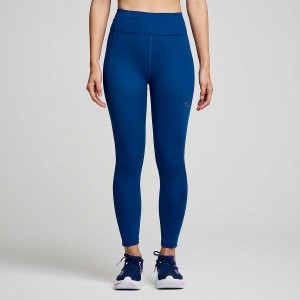 Collants Saucony Fortify Crop Feminino Azul Anil | Portugal S96170-U87