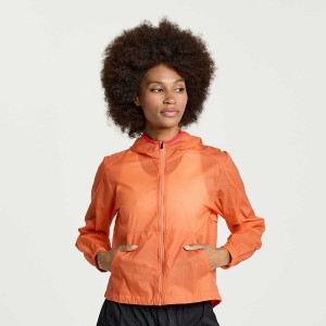 Jaquetas Saucony Elevate Packaway Feminino Laranja | Portugal S58304-E02