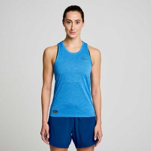 Regata Saucony Stopwatch Singlet Feminino Azuis | Portugal S53694-W98