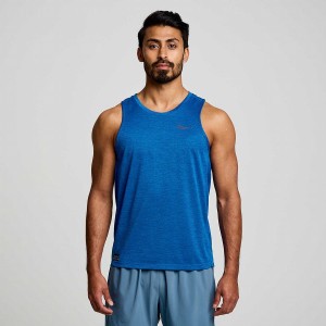 Regata Saucony Stopwatch Singlet Masculino Azuis | Portugal S65132-K38