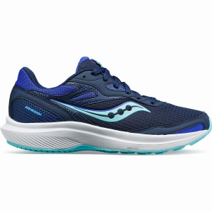 Sapatilhas Caminhada Saucony Cohesion 16 Feminino Azul Marinho Turquesa | Portugal S62497-D05