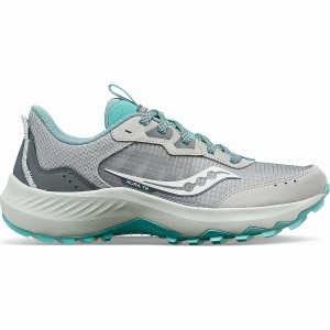 Sapatilhas Corrida Saucony Aura TR Feminino Cinzentas Turquesa | Portugal S40851-B94