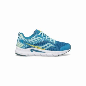 Sapatilhas Corrida Saucony Axon Sneaker Criança Turquesa Amarelas | Portugal S09417-T20