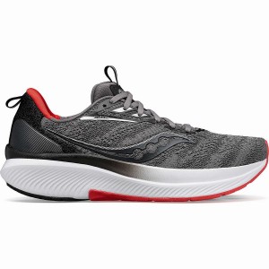 Sapatilhas Corrida Saucony Echelon 9 Wide Masculino Cinzentas Vermelhas Azuis | Portugal S92537-M06