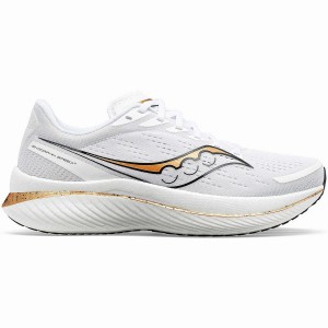 Sapatilhas Corrida Saucony Endorphin Speed 3 Feminino Branco Douradas | Portugal S96458-W80