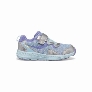 Sapatilhas Corrida Saucony Flash A/C Jr. Sneaker Criança Prateadas Roxo | Portugal S50893-U41