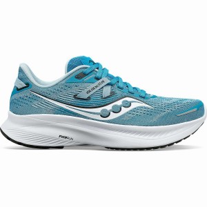 Sapatilhas Corrida Saucony Guide 16 Feminino Turquesa Branco | Portugal S61738-Q62