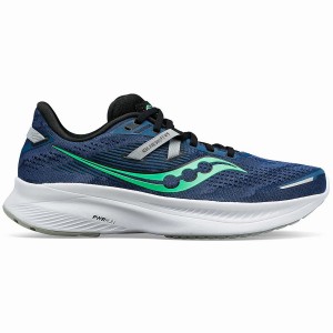 Sapatilhas Corrida Saucony Guide 16 Wide Masculino Azul Marinho Turquesa | Portugal S10857-H94