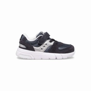 Sapatilhas Corrida Saucony Jazz Lite 2.0 Sneaker Criança Azul Marinho Prateadas | Portugal S68024-H59