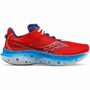 Sapatilhas Corrida Saucony Kinvara 14 Liberty Masculino Vermelhas Branco Azuis | Portugal S43508-U92