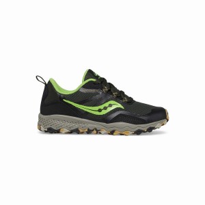 Sapatilhas Corrida Saucony Peregrine 12 Shield Sneaker Criança Pretas Verdes | Portugal S87092-E31