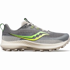 Sapatilhas Corrida Saucony Peregrine 13 Masculino Cinzentas Verdes | Portugal S15309-Y41