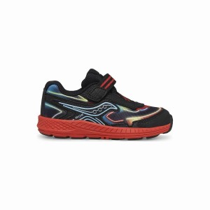 Sapatilhas Corrida Saucony Ride 10 Jr. Sneaker Criança Pretas Vermelhas | Portugal S76529-F92