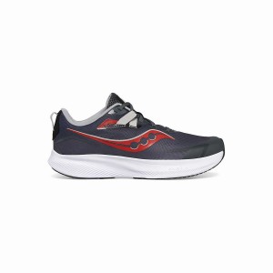 Sapatilhas Corrida Saucony Ride 15 Sneaker Criança Cinzentas Pretas Vermelhas | Portugal S97430-Q37