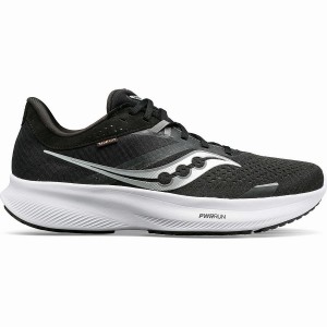 Sapatilhas Corrida Saucony Ride 16 Feminino Pretas Branco | Portugal S39708-V28