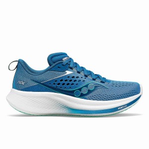 Sapatilhas Corrida Saucony Ride 17 Feminino Azuis Turquesa | Portugal S62541-W39