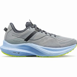 Sapatilhas Corrida Saucony Tempus Feminino Cinzentas Azuis | Portugal S89167-Y17