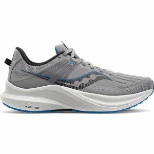 Sapatilhas Corrida Saucony Tempus Wide Masculino Cinzentas Azuis | Portugal S42167-B87