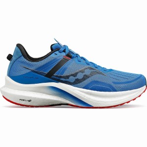 Sapatilhas Corrida Saucony Tempus Masculino Azuis Vermelhas | Portugal S48032-V48