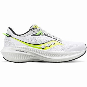 Sapatilhas Corrida Saucony Triumph 21 Feminino Branco Verdes | Portugal S09236-Y39