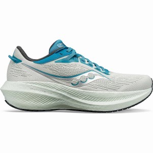 Sapatilhas Corrida Saucony Triumph 21 Feminino Branco Azuis | Portugal S90362-X56