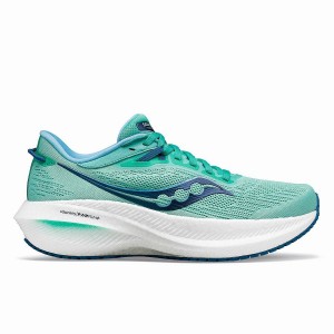 Sapatilhas Corrida Saucony Triumph 21 Feminino Menta Azul Marinho | Portugal S02176-C68