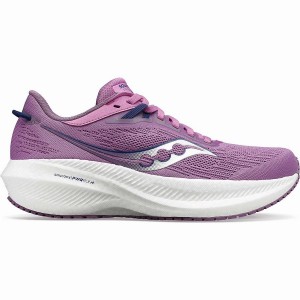 Sapatilhas Corrida Saucony Triumph 21 Feminino Roxo Azul Anil | Portugal S51046-G65