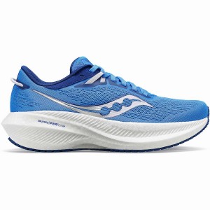 Sapatilhas Corrida Saucony Triumph 21 Wide Feminino Azuis | Portugal S21376-G40