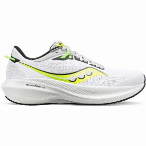 Sapatilhas Corrida Saucony Triumph 21 Masculino Branco Verdes | Portugal S10946-B69