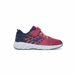 Sapatilhas Corrida Saucony Vento 2.0 A/C Sneaker Criança Azul Marinho Vermelhas | Portugal S31254-B46