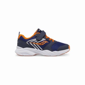 Sapatilhas Corrida Saucony Vento FST A/C Sneaker Criança Azul Marinho Laranja | Portugal S69832-Z89