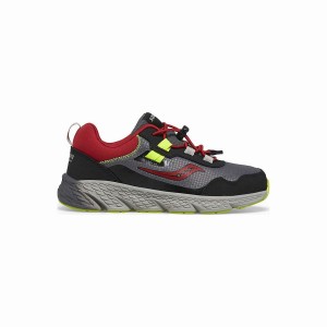 Sapatilhas Corrida Saucony Vento Shield 3.0 Sneaker Criança Cinzentas Vermelhas | Portugal S10249-V21