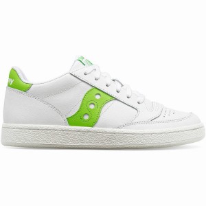 Sapatilhas Saucony Jazz Court PU Feminino Branco Verdes | Portugal S80172-U69