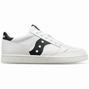 Sapatilhas Saucony Jazz Court PU Feminino Branco Pretas | Portugal S09324-Q36