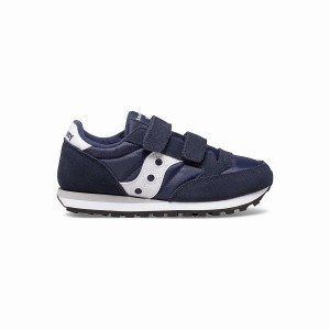 Sapatilhas Saucony Jazz Double Hook & Loop Criança Azul Marinho Branco | Portugal S83720-S92