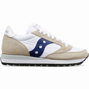 Sapatilhas Saucony Jazz Original Feminino Branco Azul Marinho | Portugal S09823-U90