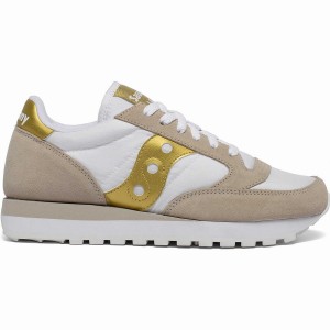 Sapatilhas Saucony Jazz Original Feminino Branco Douradas | Portugal S93841-P24