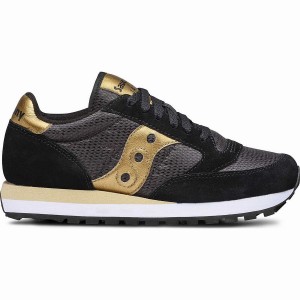 Sapatilhas Saucony Jazz Original Feminino Pretas Douradas | Portugal S23197-V15