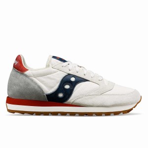 Sapatilhas Saucony Jazz Original Stonewash Feminino Branco Azul Marinho | Portugal S90453-E54