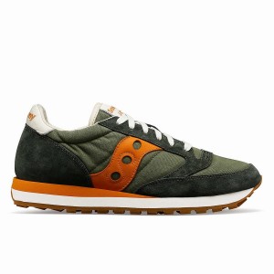 Sapatilhas Saucony Jazz Original Stonewash Feminino Verde Oliva Laranja | Portugal S89657-R08