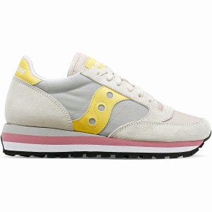 Sapatilhas Saucony Jazz Triple Feminino Cinzentas Amarelas | Portugal S69308-Y64