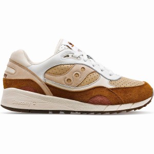 Sapatilhas Saucony Shadow 6000 Cappuccino Feminino Branco Marrom | Portugal S48176-A45