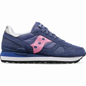 Sapatilhas Saucony Shadow Original Feminino Azul Marinho Rosa | Portugal S71690-B16