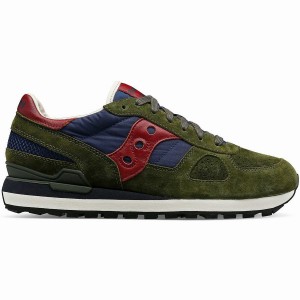 Sapatilhas Saucony Shadow Original Premium Feminino Verde Oliva Azul Marinho | Portugal S50897-Z62