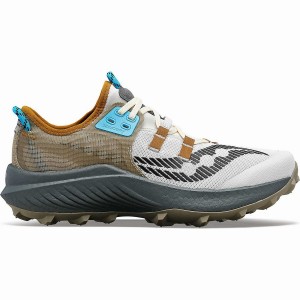 Sapatilhas Trail Running Saucony Endorphin Rift Masculino Branco Marrom | Portugal S91085-V75