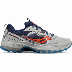 Sapatilhas Trail Running Saucony Excursion TR16 Wide Feminino Cinzentas Azul Marinho | Portugal S52360-T31