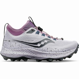 Sapatilhas Trail Running Saucony Peregrine 13 ST Feminino Roxo Cinzentas | Portugal S81307-H03